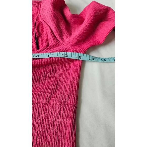 H&M Women's Hot Pink Stretchy Mini Dress with Front Detail Size XS - Picture 8 of 10